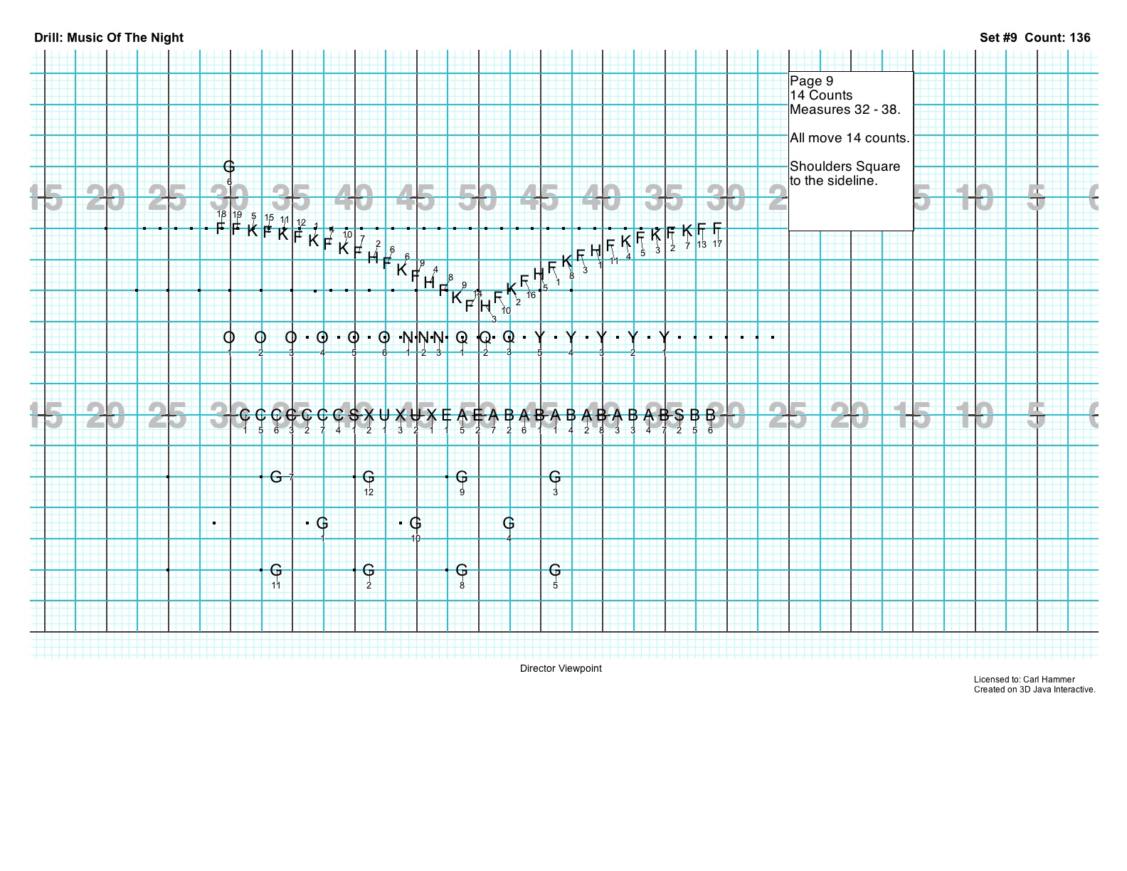 Carl Hammer Marching Band Drill Design